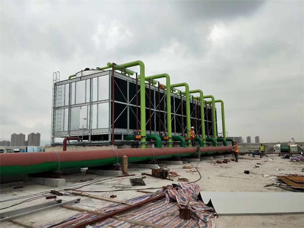 如何選擇橫流式冷卻塔的安裝位置(中溫逆流式方形冷卻塔規格)